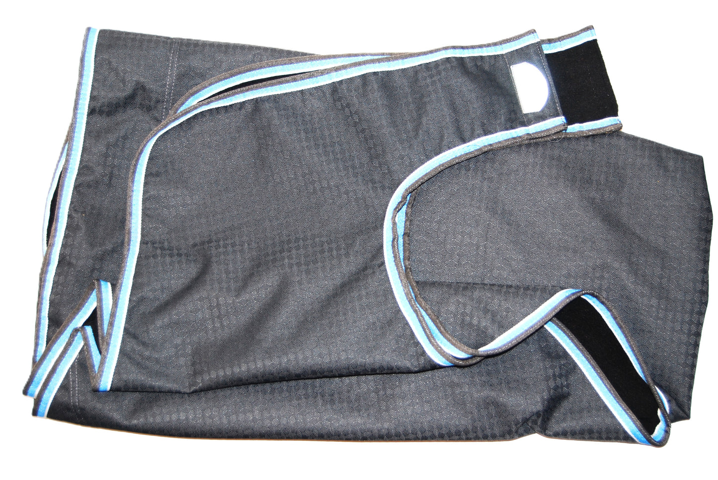 Couvre reins gris imperméable /polar noir 145cm