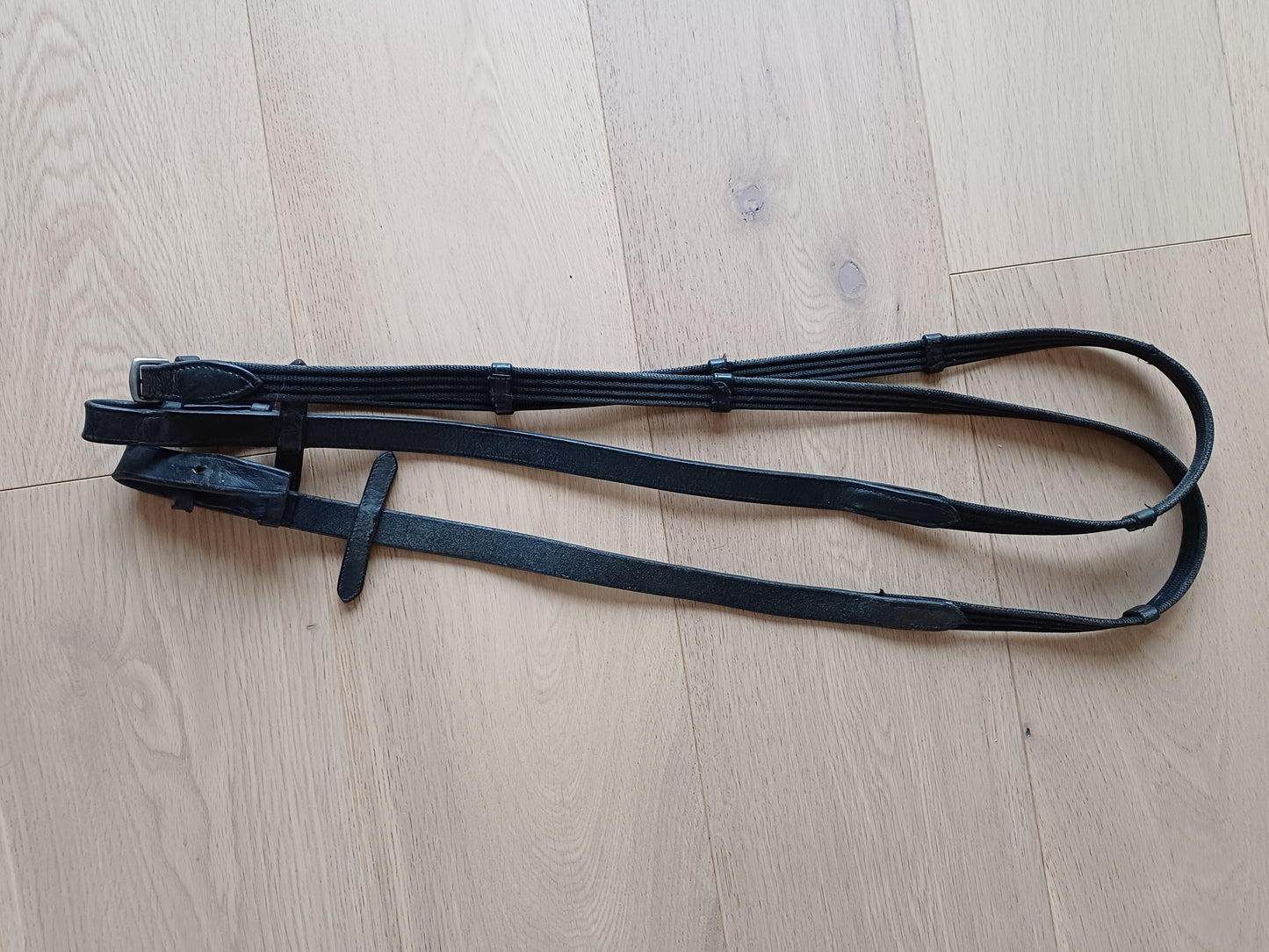 Rênes noires cuir et tissu Full