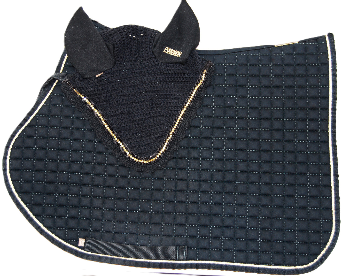 Ensemble tapis + bonnet noir Eskadron Full Très bon état