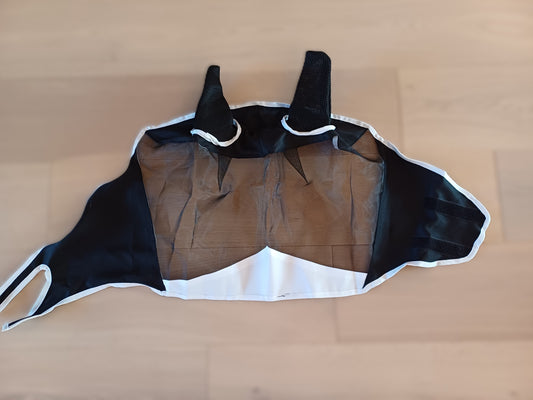 Masque anti mouches noir & blanc Full L