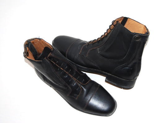 Boots noirs cuir T37