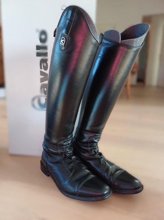 Bottes noires Cavallo - taille 41 Ht:47 - Mollet: 35