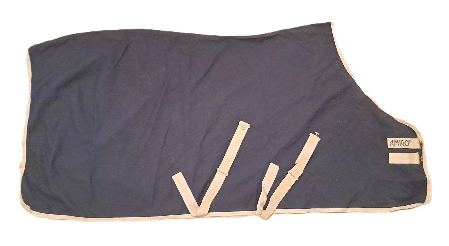Chemise Amigo marine et beige 155cm