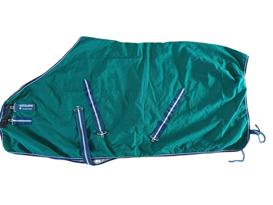 Couverture verte HorseWare 125cm coton & imperméable extérieur NEW!!