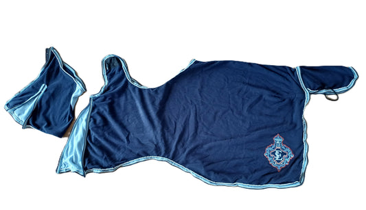 Couvre reins marine 155cm polar + avant zippé détachable