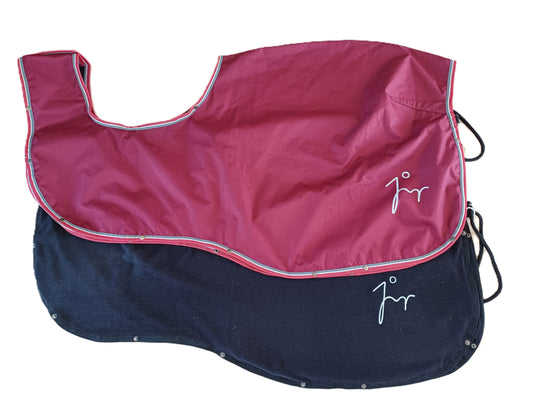 Couvre reins bordeaux + polar détachable 125cm