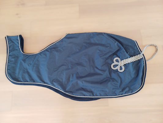 Couvre reins marine imperméable et polar 135cm