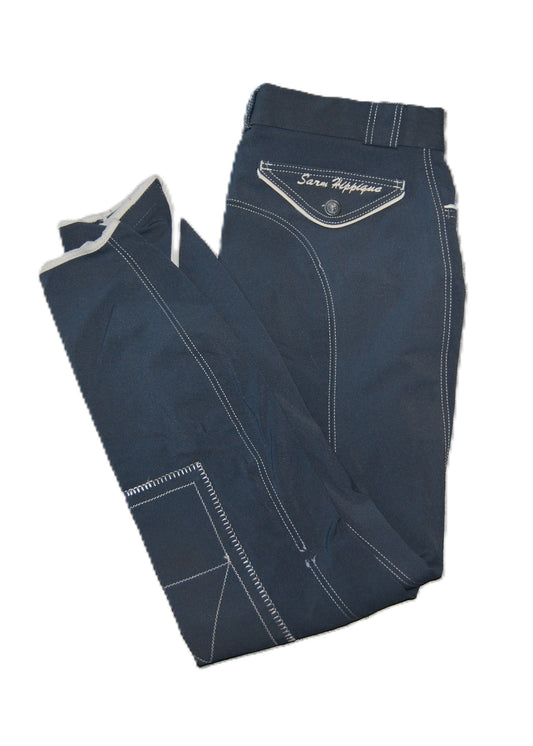 Pantalon gris matière stretch et légère T36