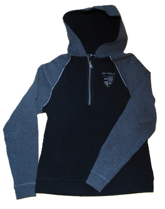 Sweat noir & gris HV Polo   XS (taille petit)
