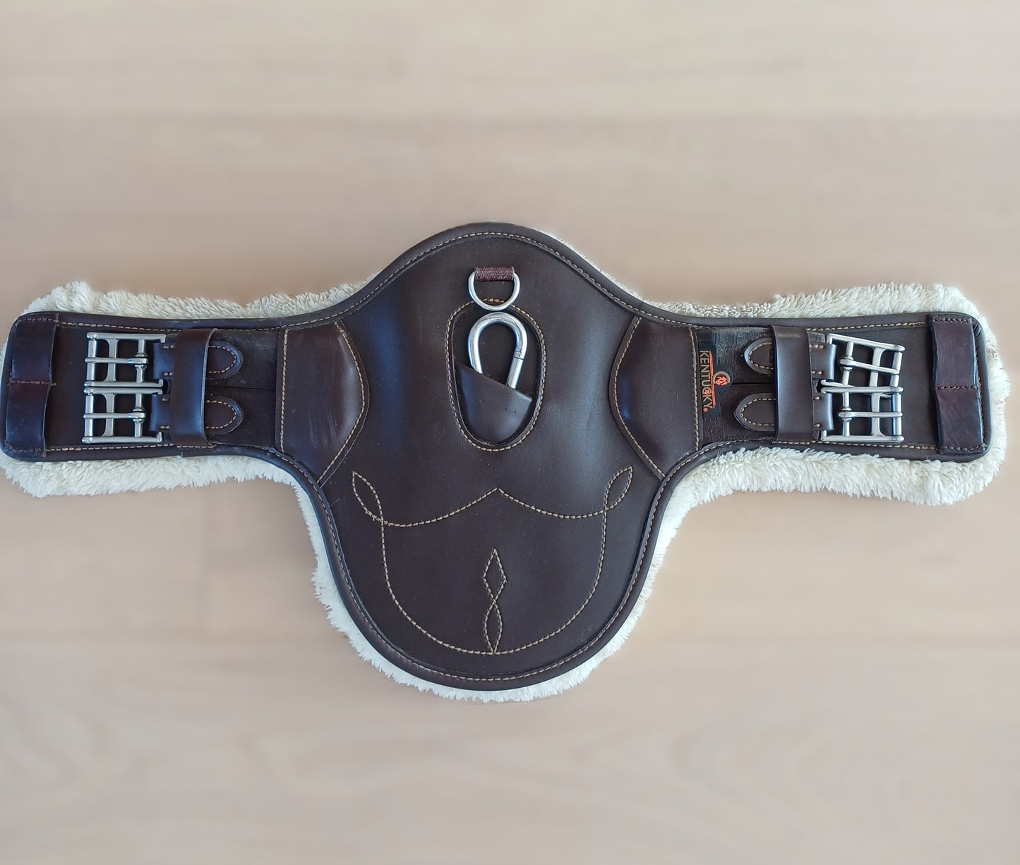 Sangle bavette Kentucky avec mouton détachable 55cm