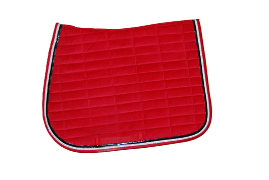 Tapis rouge velours Lami Cell bord noir Full