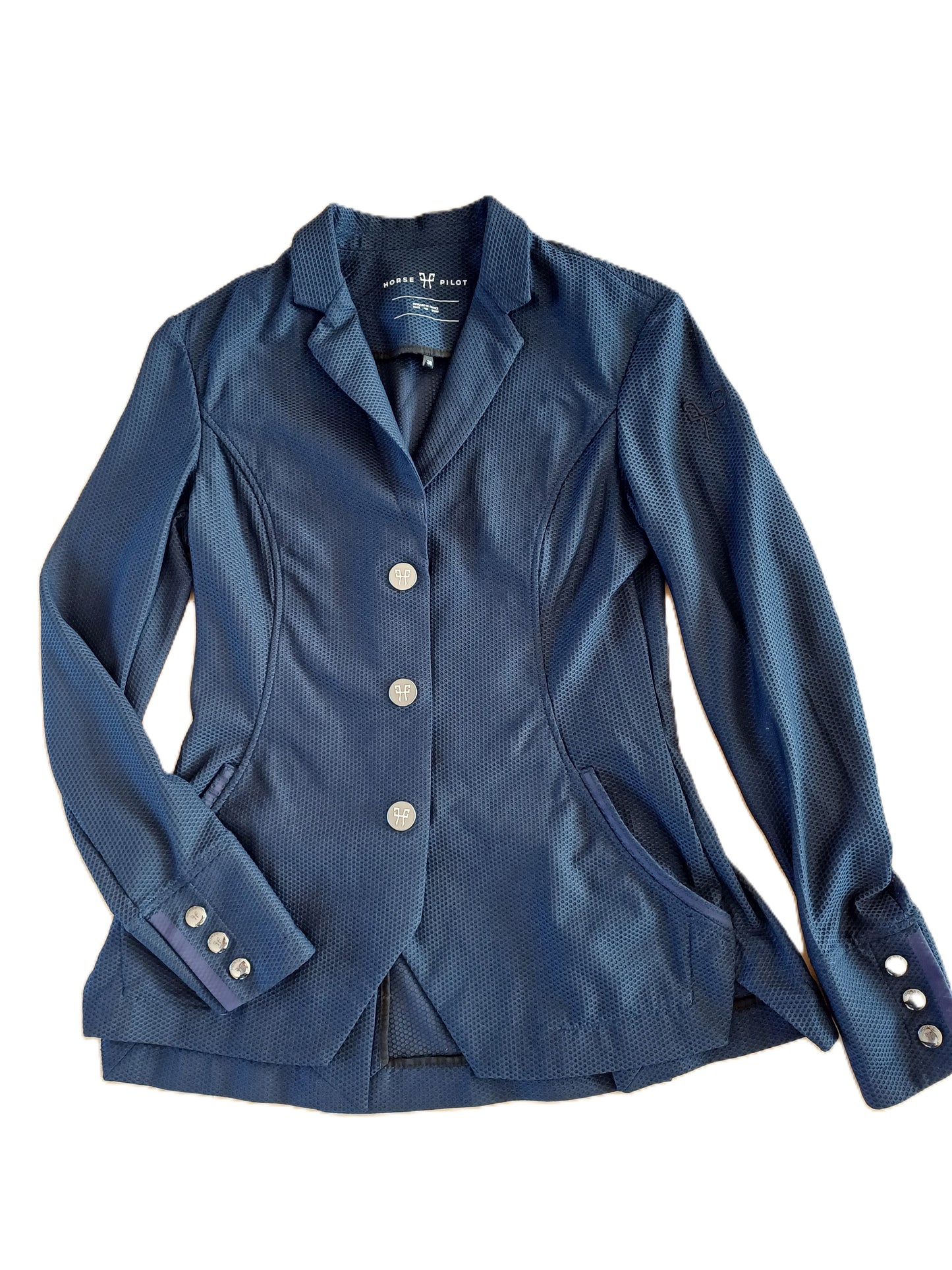 Veste de concours Horse Pilote marine alvéolée T36 (ultra respirante)