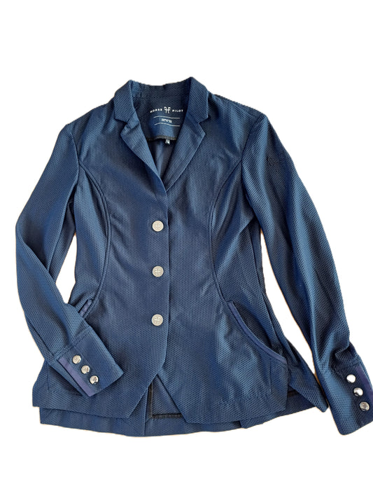 Veste de concours Horse Pilote marine alvéolée T36 (ultra respirante)