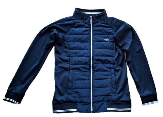 Veste noire QHP bi matieres 14 ans (très belle!)